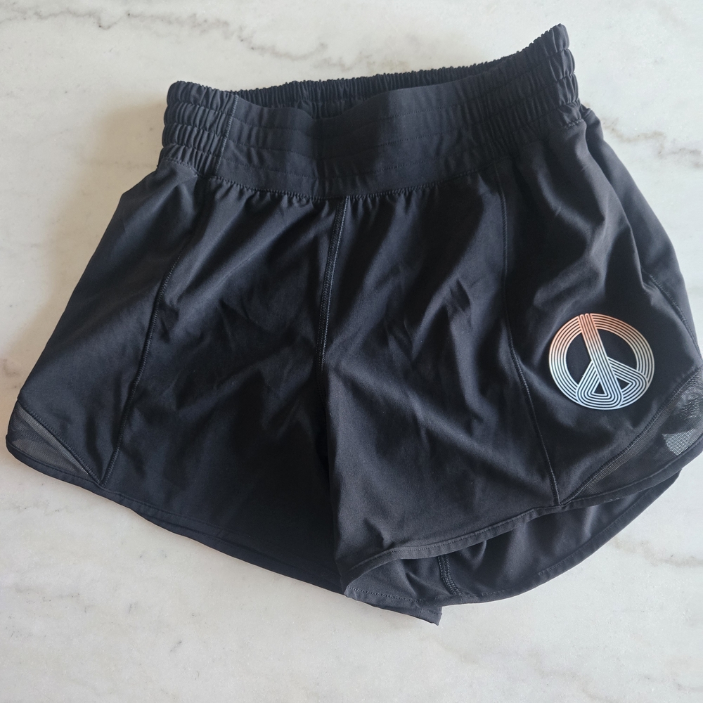 Lululemon Black Women's Shorts with Logo